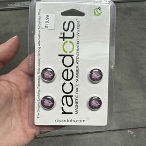 RaceDots - Magnetic Race Number Positioning System 4-Pack "When Pigs Fly" angel